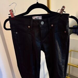 PAIGE -liquid coated skinny jeans